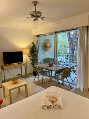 Studio à Golfe Juan, terrace, piscine, près plages